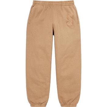 Pantalones Supreme Overdyed S Logo Sweatpant Marrones | Supreme 224RW